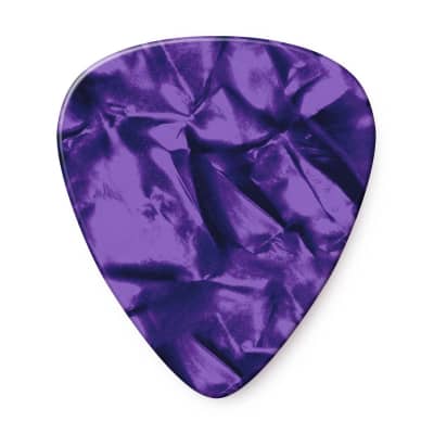 Dunlop 483P13MD Classic Celluloid Purple Pearloid Medium Picks 12-Pack image 4