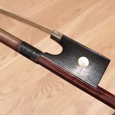Old French Mirecourt violin bow  1900 image 3