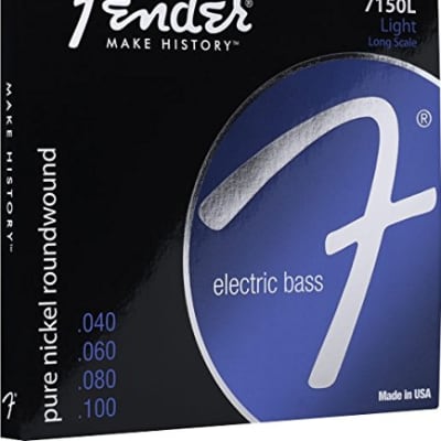 Fender 7150L Pure-Nickel Roundwound Bass Strings, Long-Scale LIGHT 40-100 image 22