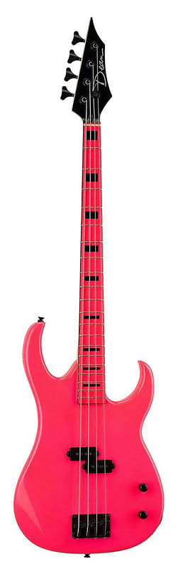 Dean Custom Zone Bass Florescent Pink, CZONE BASS FLP image 1
