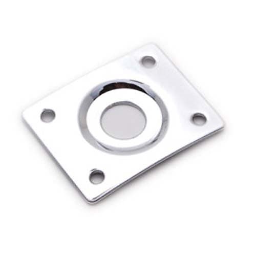 Mighty Mite MM5603C Jack Plate for Electric Guitar- Chrome image 1