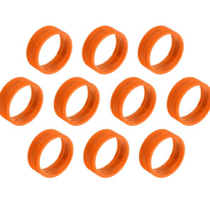 SuperFlex GOLD SFC-BAND-ORANGE-10PK Colored Cable ID Rings (10-Pack)