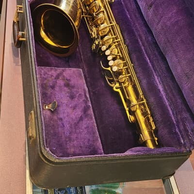 Conn 30M Tenor Saxophone Vintage w/ Selmer Paris Neck & C Star Paris Mouthpiece '35-'43 Gold Lacquer image 21