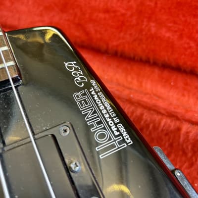 Hohner B2A Steinberger headless bass guitar 1987 - Noir original vintage MIJ Japan image 5