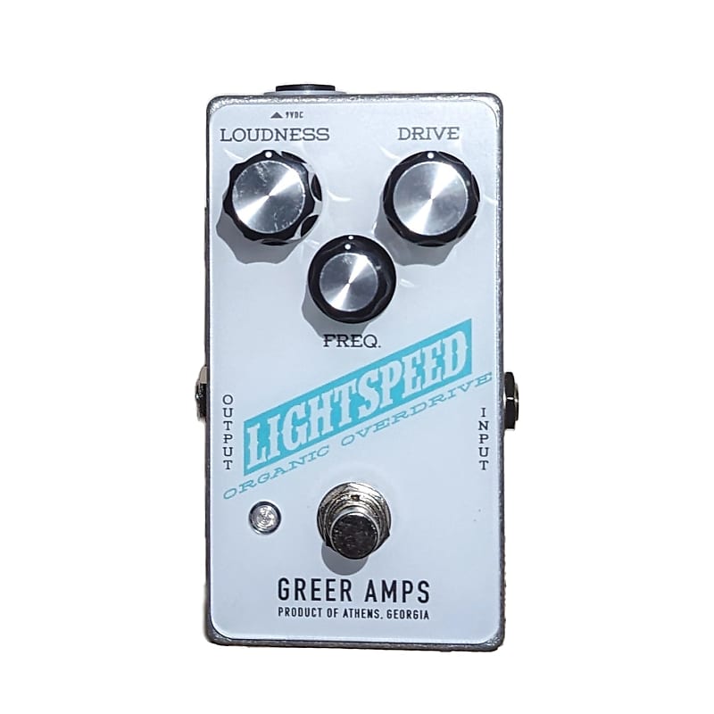 Greer Amps Lightspeed Organic Overdrive Pedal White Reverb