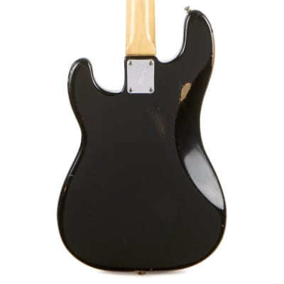 Vintage Fender Precision Bass Custom Color Black 1970 image 2