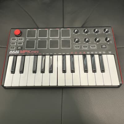 Akai Professional MPK Mini MKII 25-Key MIDI Controller - Black and Red