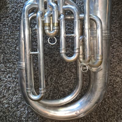 JW York and sons 3 valve baritone horn with case mase in the USA image 5