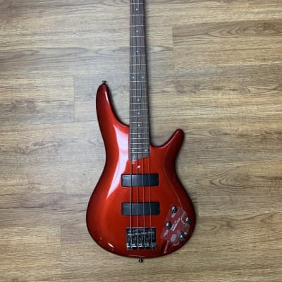 Ibanez Sr300 Bass Guitar 4 String Active Candy Apple Red (Used 