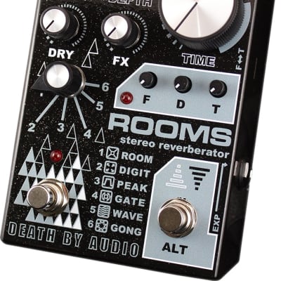 Death By Audio DBA Rooms Stereo Reverb Effects Pedal image 2