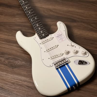 Fender Japan Traditional II 60s Stratocaster with RW FB in Olympic White / Blue for sale