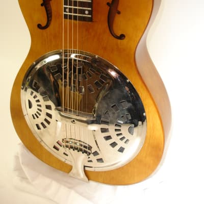 Immagine Epiphone Dobro Hound Dog Round Neck Resonator Guitar Vintage Brown - 2