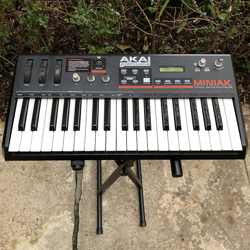 Akai Miniak virtual analog synth (reissue of the Alesis Micron