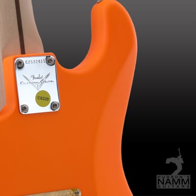 2018 Fender NAMM Display Masterbuilt Road Cone Glow On Stage  NOS Stratocaster  D Galuszka  BrandNew image 18
