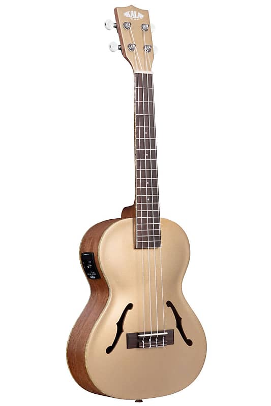 Kala AcousticElectric Archtop Tenor Ukulele Kalamazoo Gold Reverb