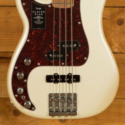 Fender Player Plus Precision Bass | Pau Ferro - Olympic Pearl - Left-Handed image 10