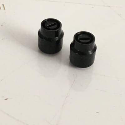 Lot of 2 Vintage MIM Fender Tele Switch Tips Black Lightly Aged Relic USA Tips image 2
