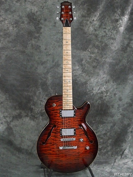 CARVIN SH550 SEMI HOLLOW CARVED TOP JAZZ GUITAR QUILTED MAPLE 6 STRING WITH  CASE