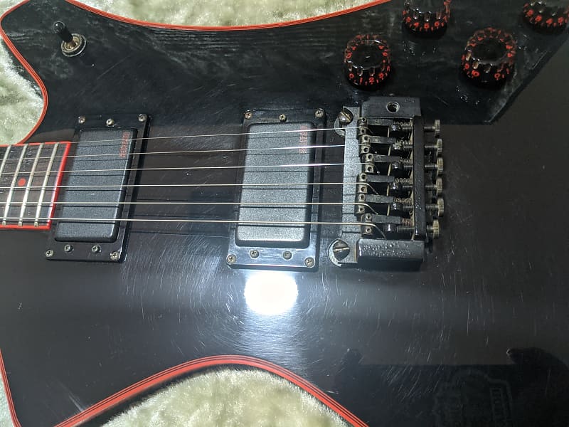 1984 Washburn A20-V BBR Neck Thru HH Coil Tap Vintage Cavazo Sound