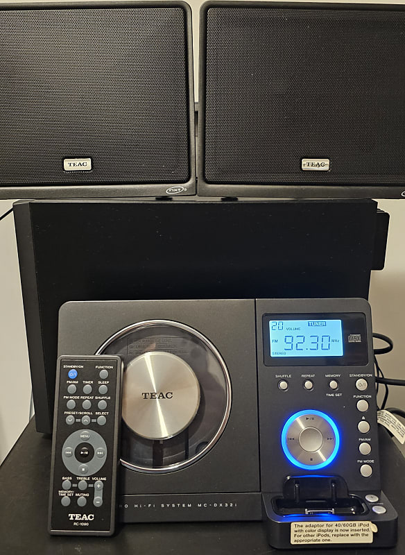 TEAC MC-DX32i Micro Hi-Fi System w/iPod Dock & Subwoofer in | Reverb
