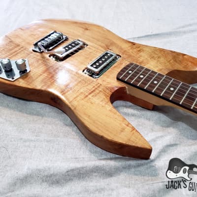 Home Brewed "Strat-o-Beast" Electric Guitar w/ Ric Pups (Natural Gloss Exotic Wood) image 19