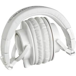 Audio-Technica ATH-M50xWH Professional Studio Monitor Headphones White + Bundle! image 2