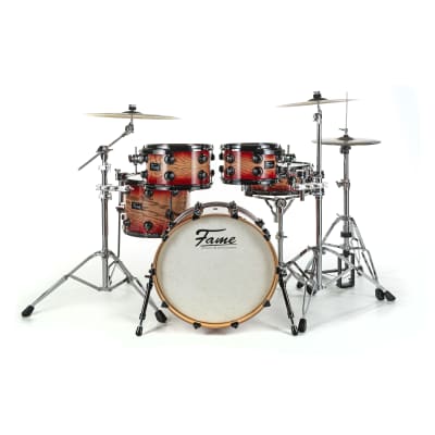 Fame Fortress Stage Shell Set Red Burst - Drum Shell Set image 3