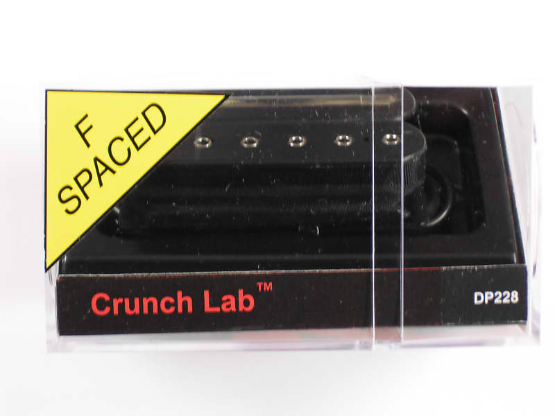 DiMarzio F-spaced Crunch Lab Bridge Humbucker Black W/Chrome Poles