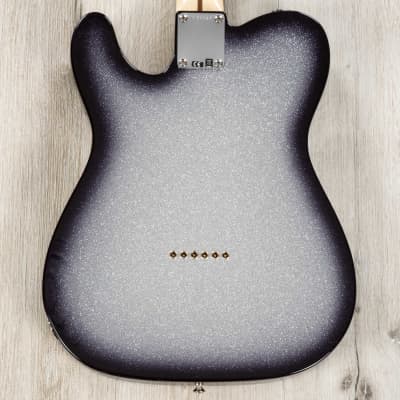 Fender Custom Shop 1963 Telecaster NOS Guitar, Maple Fretboard, Silver Sparkle Black Burst image 7