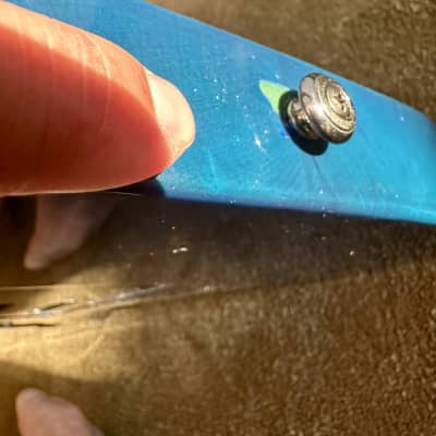 ESP LTD MH-103 QM - 2016, See Thru Blue, Left Handed image 16
