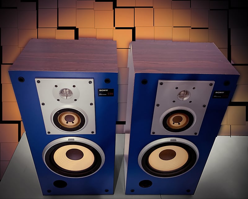 Sony SS-S30 (1981) 💥RARE💥 Japanese Vintage Blue Stereo Speakers