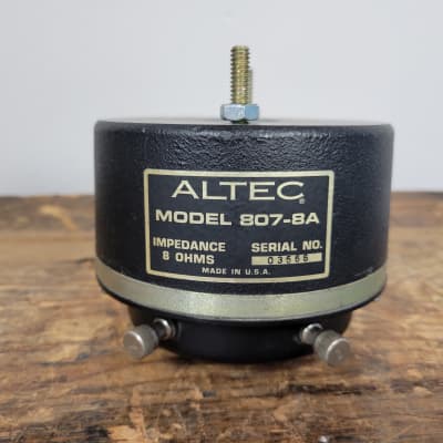 Altec 807-8A 8 Ohm Driver Tested & Fully Functional | Reverb