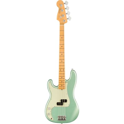 Fender American Professional II Left-Handed Precision Bass Guitar, Maple Fingerboard, Mystic Surf Green image 1