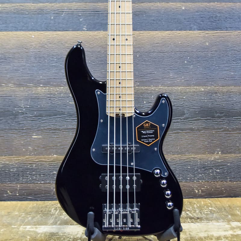 Cort GB75JH GB Series Swamp Ash Trans Black 5-String Electric | Reverb