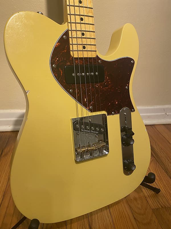 Tele Partscaster Nitrocellulose TV Yellow w/ AllParts Maple Reverb