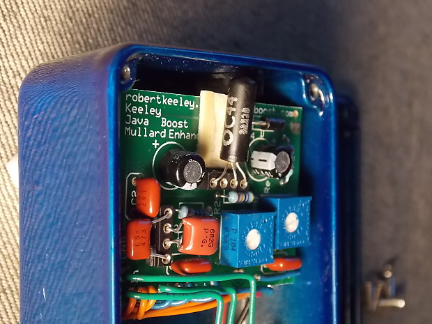 KEELEY JAVA BOOST RANGEMASTER TYPE PEDAL WITH NOS MULLARD