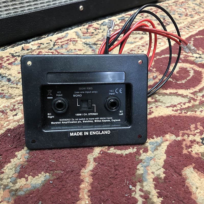 Marshall Switchable Stereo Mono Jack Plate Reverb