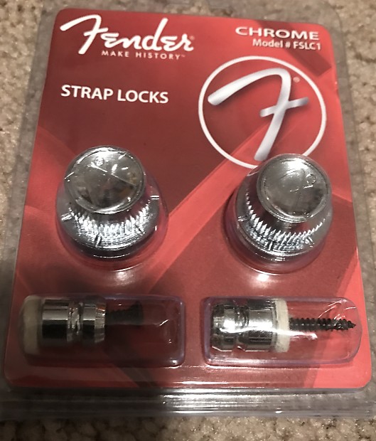 Fender Strap Locks Chrome