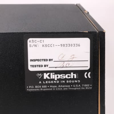 Klipsch KSC-C1 Black Center Channel Speaker image 9