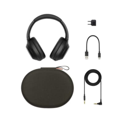 Sony WH-1000XM4 Wireless Noise Canceling Over-Ear Headphones (Black) Bundle image 21