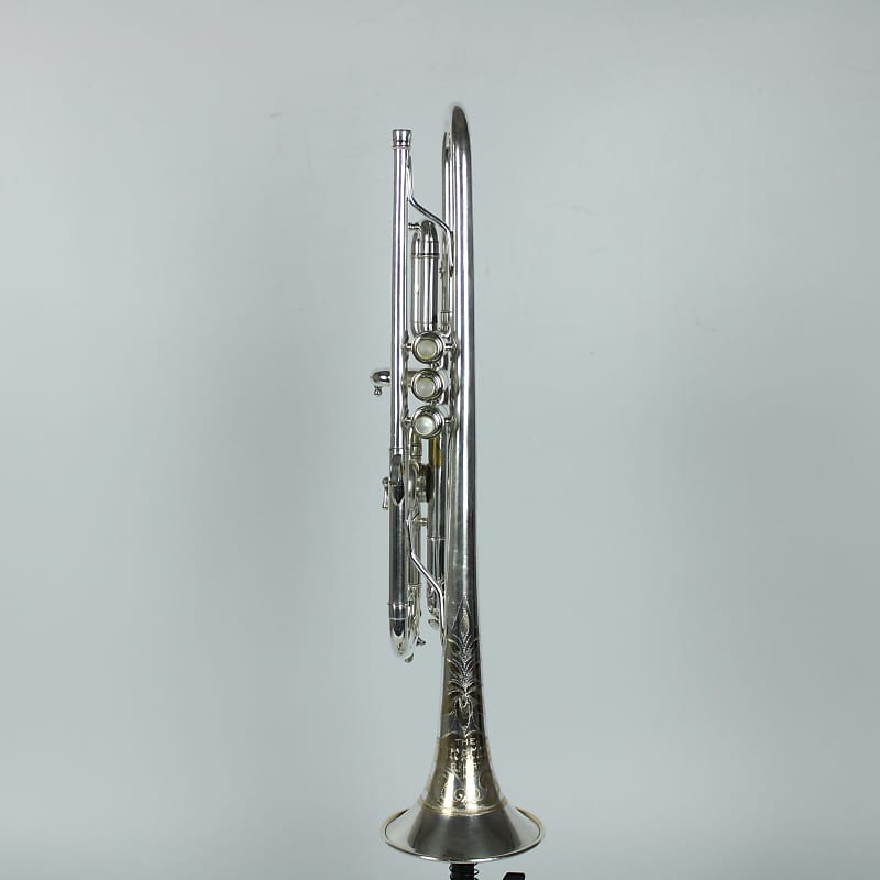 Buescher True Tone LP R 10-22 Bb/A Trumpet Silver/Gold *VINTAGE* 1923