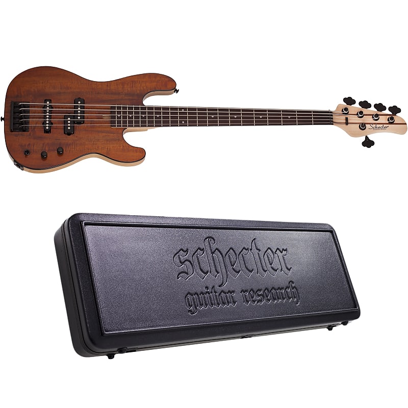 Schecter Michael Anthony MA-5 Bass Gloss Natural 5-String Electric Bass Guitar + Hard Case MA5 MA 5 image 1