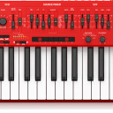 Behringer MS-1-RD Red Analog Synthesizer with 32 Full-Size Keys