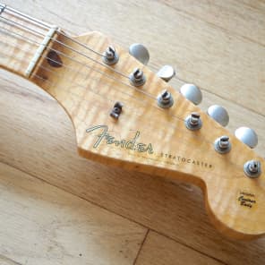 2001 Fender Stratocaster Custom Shop Relic 1956 Reissue Blackie w/ COA & ohsc image 4