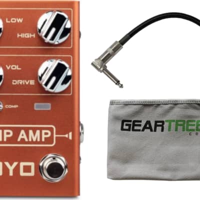 Joyo R Series R-04 Zip Amp Overdrive Pedal w/ Geartree Cloth and Cable image 1