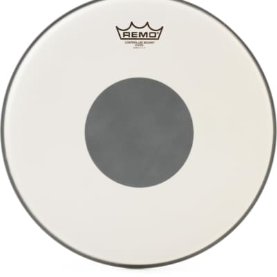 Remo Ambassador Clear Drumhead - 16 inch  Bundle with Remo Controlled Sound Coated Drumhead - 14 inch - with Black Dot image 3