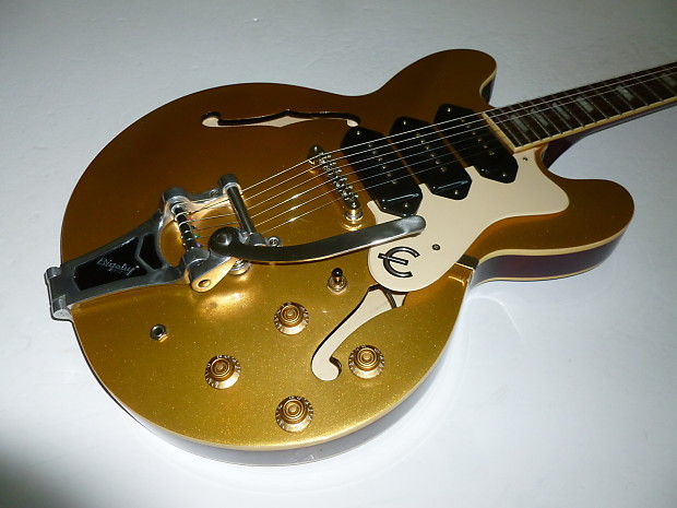 Epiphone Riviera P93 MG Limited Edition Custom Shop 2011 Metallic Gold