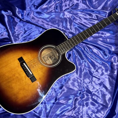 Vintage Alvarez 5082 Made in Japan 1984/86 Tobacco Sunburst Acoustic Thinline Guitar image 3