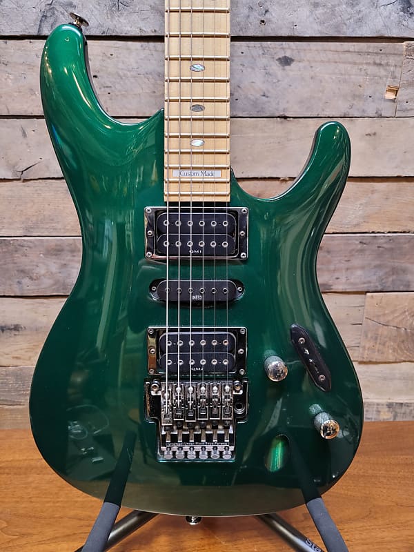 Ibanez 1993 S540 MIJ Metallic Green, Maple Neck Custom Made Guitar w/ Case