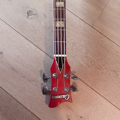 Columbus Hollowbody Bass early 70s Red image 9